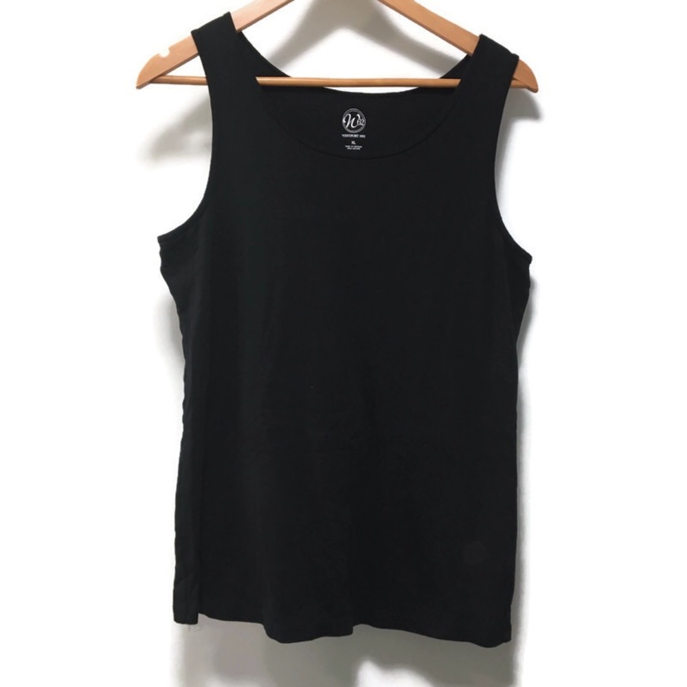 WESTPORT 1962 solid black tank top size XL
